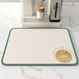 Table Mats Kitchen Super Absorbent Draining Mat Anti-splash PVC Faucet Thicken Waterproof Coffee Pad Placemat Wash Drain