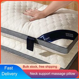 Pillow Memory Foam Bed Orthopaedic Sleeping High Pillow Travel Neck Protection Slow Rebound Shaped Health Cervical Home Vertebrae High 231129