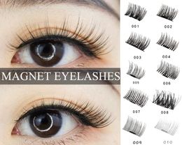 3D Stereo DIY Design Magnet Eyelashes with One Tiny Magnet No Eyelash Glue Needed Handmade False Eyelash lash Kit Lashes Extension 10 Types Fake lash Makup Tool