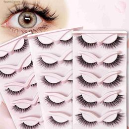 False Eyelashes Cat Eye Eyelash Natural Long Fluffy Faux Mink Lashes Q231129