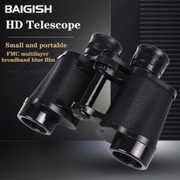 Telescope Binoculars BAIGISH Powerful 8x30 Professional Military BAK4Prism Low light night vision For Hunting Travel Camping 231128
