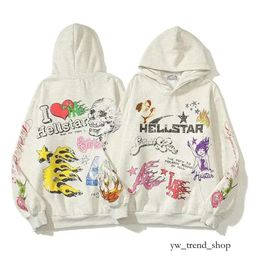 Hellstar Designer Hellstar Hoodies Mens Sweatshirts High Street Hooded Harajuku Y2k Stranger Things Lose Warm Pullover Sweatshirts Loose Hip Hop 875