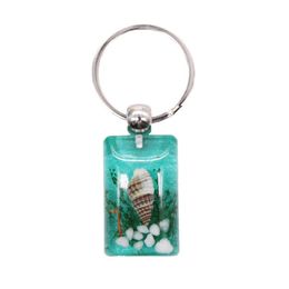 Keychains Creative Natural Conch Shell Keychain Fashion Simple Wild Key Ring Party Gift Small Jewellery