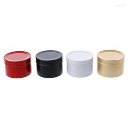 Storage Bottles 50ml Mini Tin Tea Box Round Metal For CASE Wedding Favour Organiser Conta G5AB