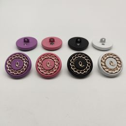 4 Colours Letter Round Diy Sewing Button for Shirt Coat Sweater Cute Letter Clothing Buttons