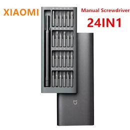Schroevendraaier Xiaomi Original Daily Use Screwdriver Kit 24 Precision Magnetic Bits Alluminum Box DIY Screw Driver Set For Smart Home 2022