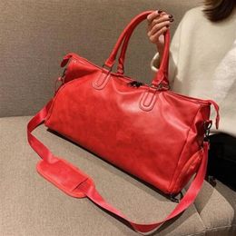 High quality men female luxury designer travel luggage bag men totes leather handbag duffle bag luxury designer bags 45CM263D