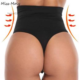 Waist Tummy Shaper 3XL Women High Waist Thong Belly Tummy Control Slimming Panties Body Shaper Waist Trainer Butt Lifter Panty Hip Shaping PantiesL240124