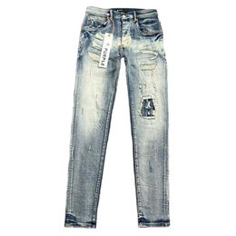 Designer viola jeans jean maschi pantaloni pantaloni di moda design dritta retro street indossare pantaloni casuali donne robin pl8a