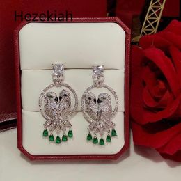 Hezekiah S925 silver Northern Europe Parrot Earrings Personality Women's Earrings Dance party Superior quality335C
