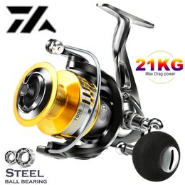 Fly Fishing Reels2 Brand Metal Body Freshwater And Seawater Dual Use Reel Big Pulling Drag Spinning Durable Carp Saltwater 231129