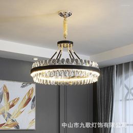 Pendant Lamps Suspension Vintage Lamp Crystal Chandeliers Ceiling Led Design Cardboard Dining Room