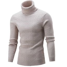 Men's knitted sweater with high collar and twisted flower bottom sweater 1v