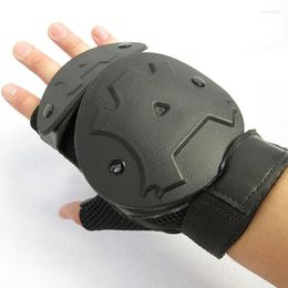 Knee Pads War God Tortoise Shell Anti Riot Half Finger Tactical Gloves