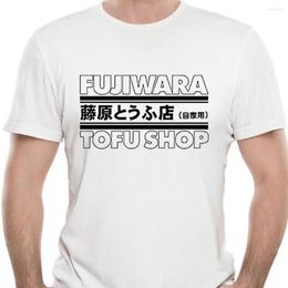 Men's T Shirts Men Fashion Casual T-Shirt Shirt Fujiwara Tofu Shop Hachi JDM Drift Ae86 Levin Trueno Tee Euro Size