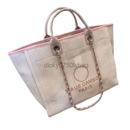 channell bag New Popular Designer Bags Handbags Tote Chain Beach Women Luxury Fashion Knitting Purse Shoulder Large Capacity Canvas Totes Shopping Bag Size 37x3