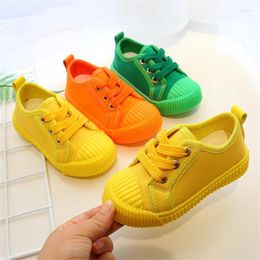 Athletic Shoes Children's Casual Kids Sneakers Candy Colour Soft Fabric Breathable Slip-on Sports For Boys Girls Canvas Leisure Shoe