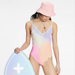 2023 женский цельный купальник дизайнерское бикини Летний модный купальник женский цельный купальник с принтом сексуальное бикини AAA