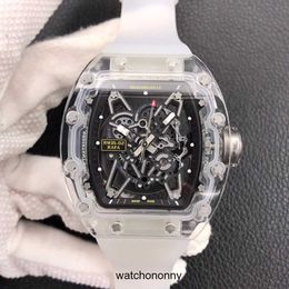 Designer Ri mliles Luxury watchs Amazing Hot-sale mechanical Wrist watches Factory rm35-02 Swiss Automatic Movement Sapphire Mirror Size imported rubber strap