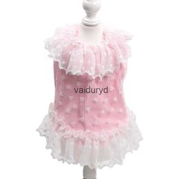 Dog Apparel Princess Cat Dress Tutu Hearts Lace Design Pet Puppy Fairy Skirt Spring/Summer Clothes Outfit 5 Sizesvaiduryd