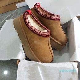 Sheepskin windtight Booties For Women Australia Ultra Mini Platform Boot winter Slippers Disquette Outdoors Shoes