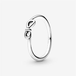 New Brand 925 Sterling Silver Infinity Knot Ring For Women Wedding Rings Fashion Jewelry237o