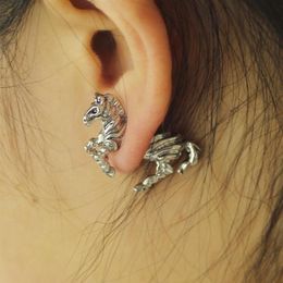 Vintage Stud Earrings Cute Giraffe Lion Cat Deer Horse Crocodile For Men Women Charm Jewelry Gift294y