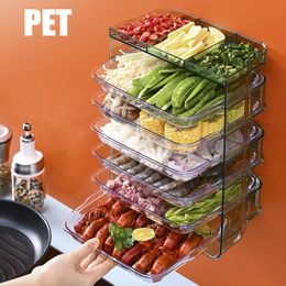 Organization Kitchen Storage Rack 3/6 Layers Cooking Dishes Stackable Stand Holder Fruit Vegetables Serving Tray Organizer Multifunctional
