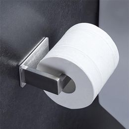 304 Stainless Steel Toilet Paper Holder Durable Wall Mounted Roll Paper Organizer Towel Rack Bathroom Tissue Holder Y200108221H