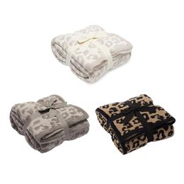 Blankets Leopard Print Sofa Blanket Cheetah Velvet Air-conditioning Suitable For Air Conditioning254Y