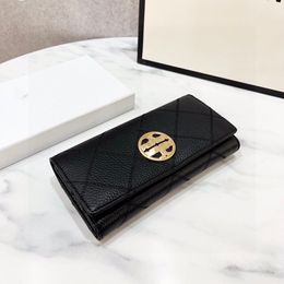 Vertical money clip card holders holder wallet card bag leather black womens long wallets designer wallet Denim wallets case Change purse Large capacity 19x10