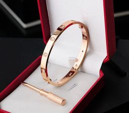 2024 Classic Fashion Style Women's Bracelet Luxury Designer Jewelry Crystal 18K Gold Plated Stainless Steel Lover Gift Bracelet 17-19