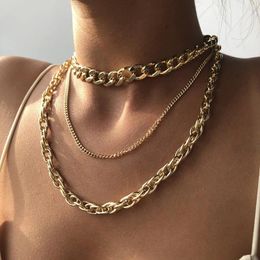 Chains Punk Style Women's Necklace Exaggerated Fashion Luxury 2023 Club Party Daily Casual For Women Jewellery