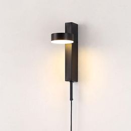 Wall Lamps Modern Style Glass Lamp Led Switch Rustic Indoor Lights Gooseneck Reading Light Mounted