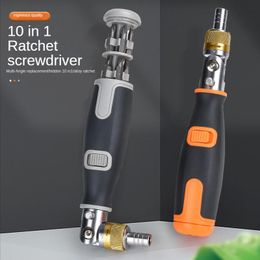 Schroevendraaier Household portable 10 in 1 hidden screwdriver head multi angle ratchet corner screwdriver set multifunctional screwdriver