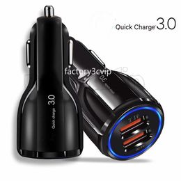 30W Fast Quick Charging Dual USB Car Charger F1 Auto Power Adapter For iphone 14 15 12 13 Samsung S10 S22 S23 S24 htc pc gps android phone