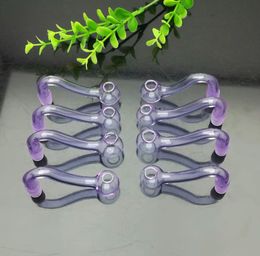Smoking Pipes Aeecssories Glass Hookahs Bongs Hot selling purple S glass pot and tobacco accessories