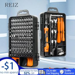 Screwdrivers REIZ Precision Screwdriver Set Magnetic Slotted Phillips Triangle Screw Driver Bits For Mobile Phone Household Repair Hand Tools