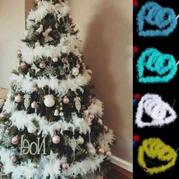 Christmas Decorations 200cm Colorful Decoration Bar Tops Ribbon Garland Tree Ornaments White Dark Green Cane Tinsel Party Supplies 231128