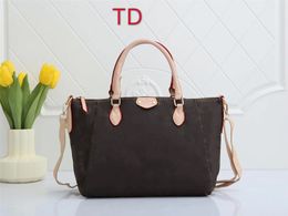 handbag designer bag shoulder bag Luxury Women Tote Handbag Fashion Woman Crossbody Bag Genuine Leather Handbags Classic Brown Flower Totes Female Cross Body Purse