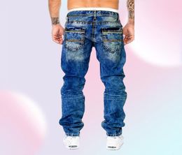 Men039s Jeans Straight Man Vintage Wash Denim Pants Primavera Estate Boyfriend Baggy Men Streetwear Cacual Designer Cowboy Trouser4134428349