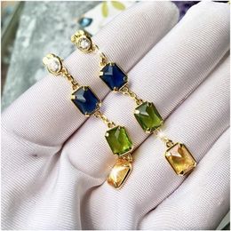 Handmade Bead Drop Earrings for Women Multi Color Long Bohemian Party Fashion Jewelry Statement Earrings Accessories Jewelry336q