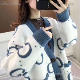 Fashion Rainbow G brand Designer channel Women Knitted Sweaters New Women's Loose-fitting Outer Wear Spring Cardigan Lazy Style coach Sweater Jacket