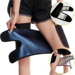 Waist Tummy Shaper 1Pair Unisex Sauna Leg Shaping Belt Women Body Shaper Ion Coating Thermo Thigh Trimmers Slimming Hot Sweat Fitness Fat BurningL231129