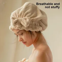 Towel Pineapple Bath Hat Spa Hair Bow Multifunctional Dry Wearable Bathtowel Coral Velvet For Bathroom Accessories