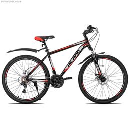 Bikes Hiland Mountain Bike 21 Speeds Drivetrain Aluminium Frame 26 Inch Wheels Disc-Brake Spokes Men Women Men's MTB Bicyc Q231129