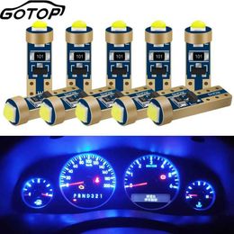 Decorative Lights pcs T Led Bulb WW Auto LED Lamp Car Dashboard Instrument Light Chips Wedge Gauge DC V K