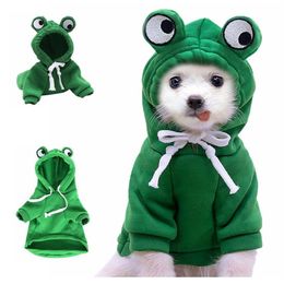 Dog Apparel Pet Clothes Cute Fruit Pattern Warm Sweater Puppy Jumpsuit Cat Pyjamas Pets Soft Thickening Warmer Pup Shirt Dogs Hood199D