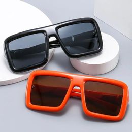 Солнцезащитные очки из поликарбоната, большие квадратные очки в стиле панк для женщин и мужчин, солнцезащитные очки в большой толстой оправе, женские солнцезащитные очки UV400, защитные очки