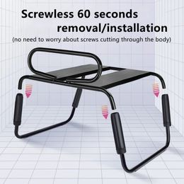 Bondage Sexual Intercourse Auxiliary Chair Love Chair Armrest Models Bathroom Waterproof Sex Furniture Couples Fun Masturbation Sex Toys 231128